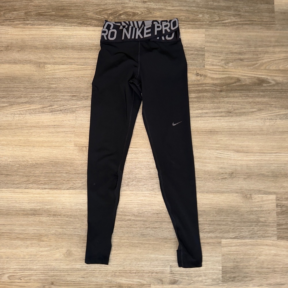Nike Pro Intertwist 2.0 Leggings XS Black DriFIT Compression Mesh Panel Athletic